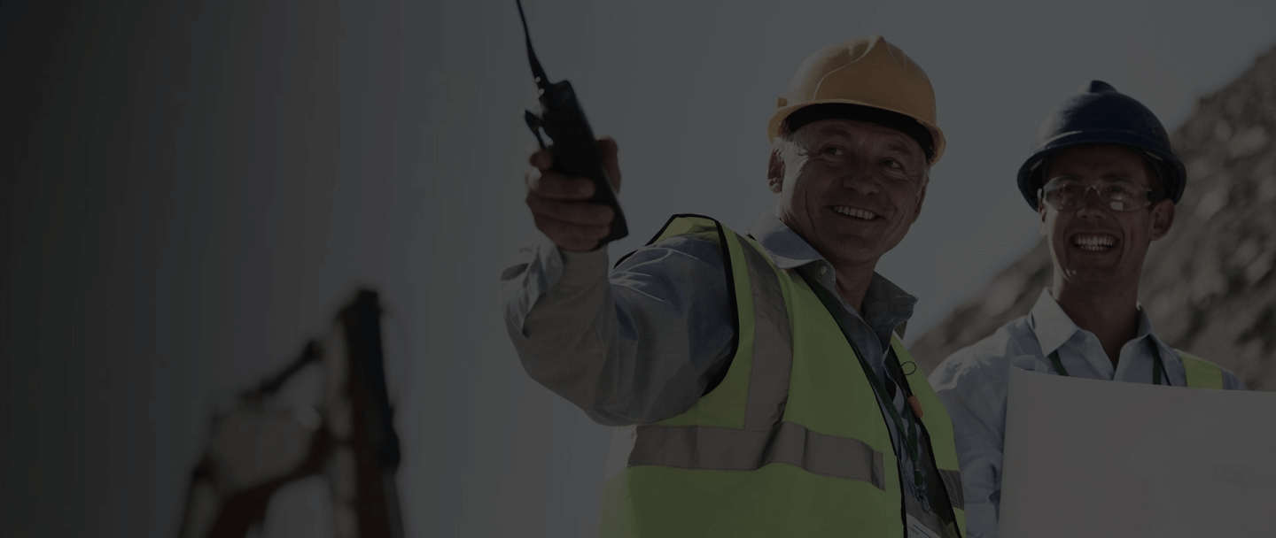 Man using helmet