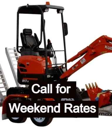 1.5T excavator trailer package from Flexihire